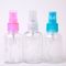 50 ml ince sis püskürtme şişeleri Plastik yüz püskürtücü Seyahat şişesi PET Şeffaf