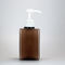 13.4oz 400ml Amber Plastik Şampuan Pompa Şişeleri Seyahat Duş İçin Yeniden Kullanılabilir Şampuan Kapları
