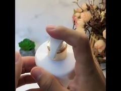 500ml Alüminyum Pompa Plastik Şampuan Şişesi Beyaz Vücut Yıkama Şişesi